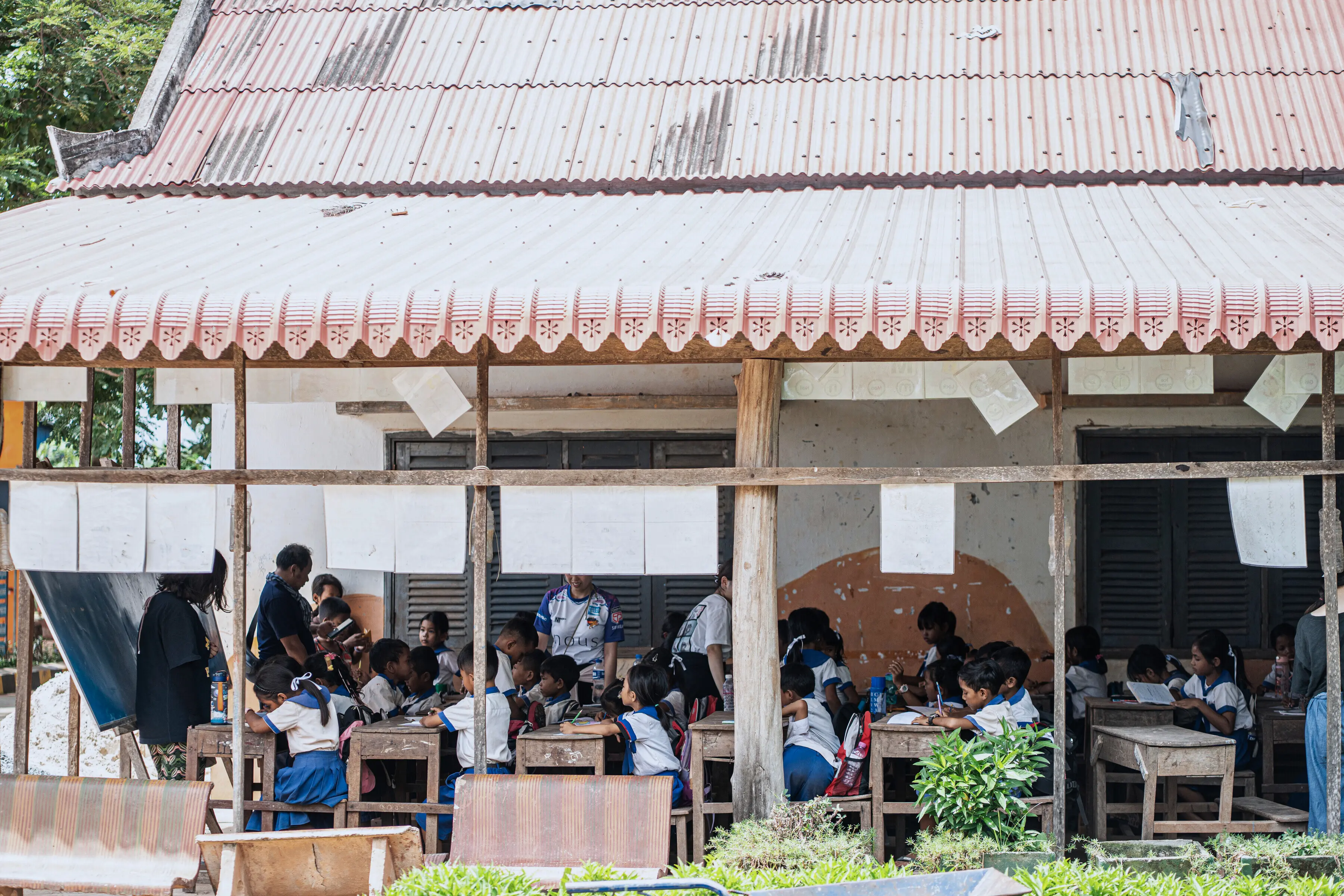 校舎不足の様子